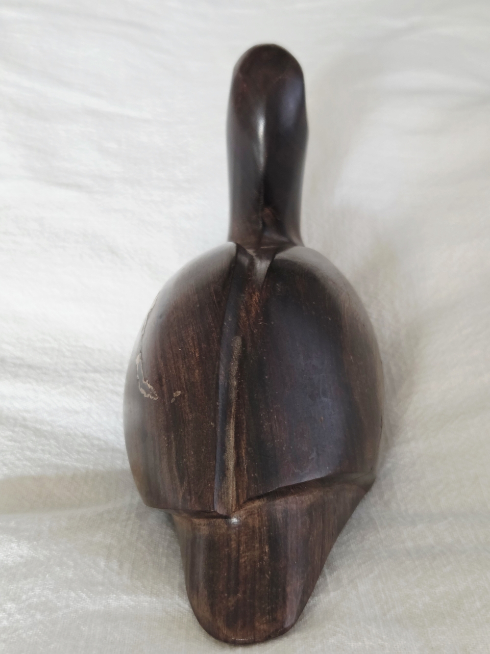Handcrafted Solid Ironwood Duck Sculpture - Picture 4 of 8